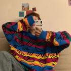Couple Matching Rainbow Stripe Sweater Stripes - Multicolour - One Size