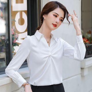 Split-neck Blouse / Dress Pants / Set
