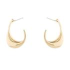 Polished Alloy Drop Earring 1 Pair - Gold - One Size