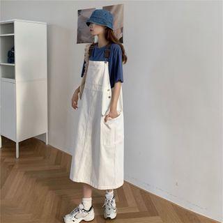 Jumper Dress / Short-sleeve Plain Top