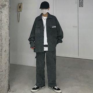 Cargo Shirt / Wide-leg Pants