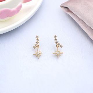 Rhinestone Star Dangle Earring Era055 - 03