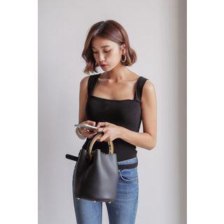 Sleeveless Cutout-front Top