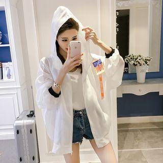 Strap Back Hooded Light Jacket