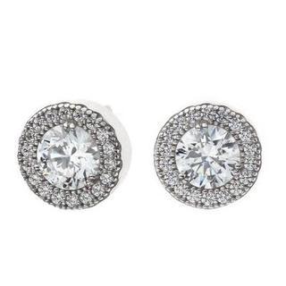 Ferris Wheel Of Happiness Earrings Sliver , White - One Size