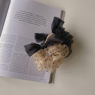 Polka-dot Chiffon Scrunchy Hair Tie