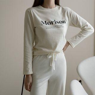 Crewneck Morison Letter T-shirt