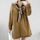 Mini A-line Shirt With Shawl