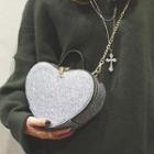 Glittered Heart Crossbody Bag