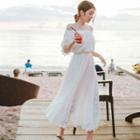 Perforated Off Shoulder Cover-up