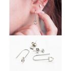 Set Of 2: Metallic Earrings