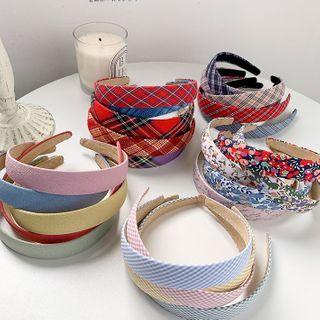 Floral Plaid Headband