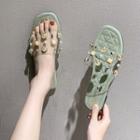 Studded Embellished Slippers