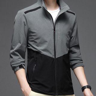 Two-tone Zip-up Jacket / Hooded Jacket