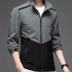 Two-tone Zip-up Jacket / Hooded Jacket
