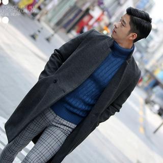 Single-button Long Coat