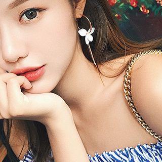 Floral String Drop Earrings