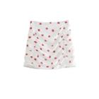Strawberry Print Shirred Pencil Skirt