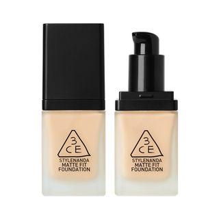 3 Concept Eyes - Matte Fit Foundation Spf50+ Pa+++ (2 Colors) 35g #001 Light Beige