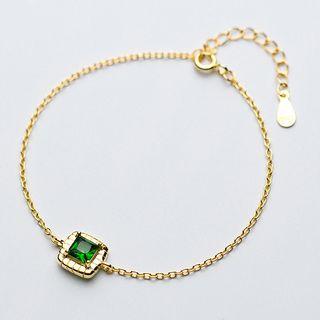 Square Gemstone Bracelet