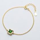 Square Gemstone Bracelet