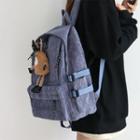 Corduroy Backpack / Charm / Set