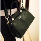 Faux Leather Satchel