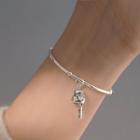 Fortune Cat Sterling Silver Bangle Silver - One Size