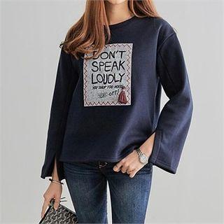 Tassel-detail Lettering T-shirt