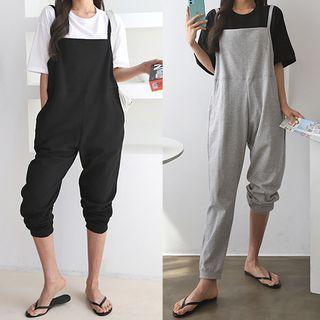 Tapered Jogger Sweat Overall Pants