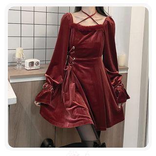 Lace-up A-line Dress (various Designs)