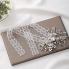 Faux Crystal Branches Lace Headband Fd964 - One Size
