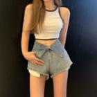 Denim Hot Pants / Tank Top