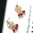 Pearl Floral Statement Earring