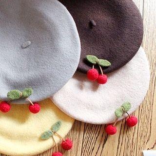 Felt Cherry Beret