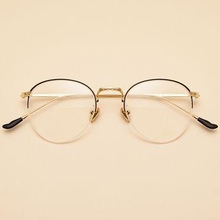 Semi-rimless Round Glasses