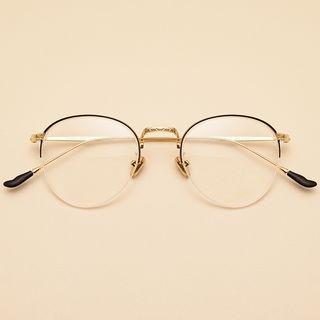 Semi-rimless Round Glasses