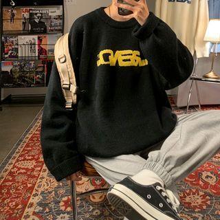Round-neck Embroidered Knitted Sweater