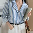 Striped Shirt Shirt - Stripes - Blue & White - One Size