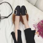 Paneled Buckled Loafers