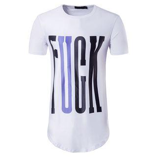 Short Sleeve Letter Print Tee