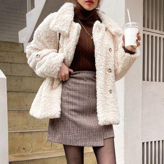 Double-breasted Dumble Jacket Ivory - One Size