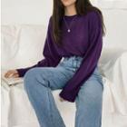 Colored Loose-fit Light Knit Top