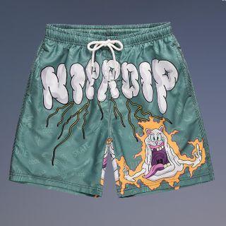 Cartoon Straight Cut Shorts