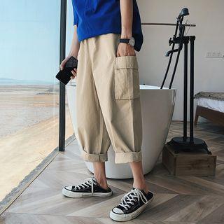 Cropped Loose Fit Cargo Pants