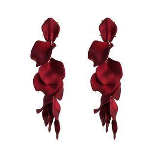 Rose Petal Drop Earring