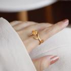 Rose Open Ring With Gift Box - Ring - Gold - One Size