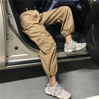High-waist Cuffed Cargo Pants