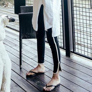 Contrast Piped Sweatpants
