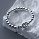 Cube Sterling Silver Ring 1 Pc - Silver - One Size